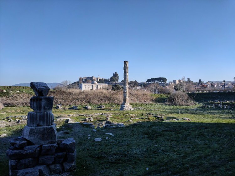 All that remains of the Temple of Artemis - one of the seven wonders of the world