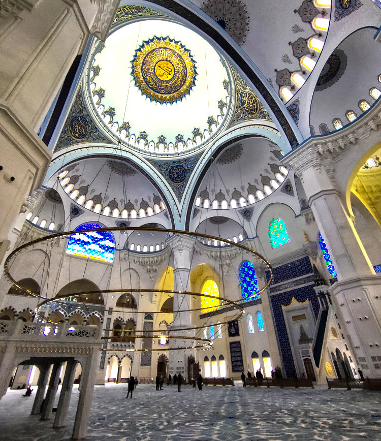 Inside the Çamlıca Mosque
