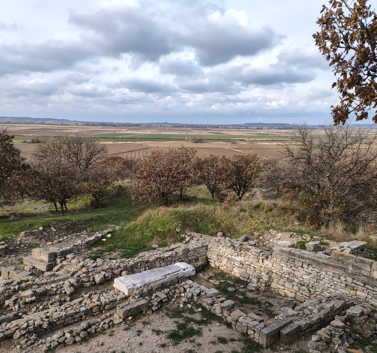 Looking out over the plains outside the walls of Troy