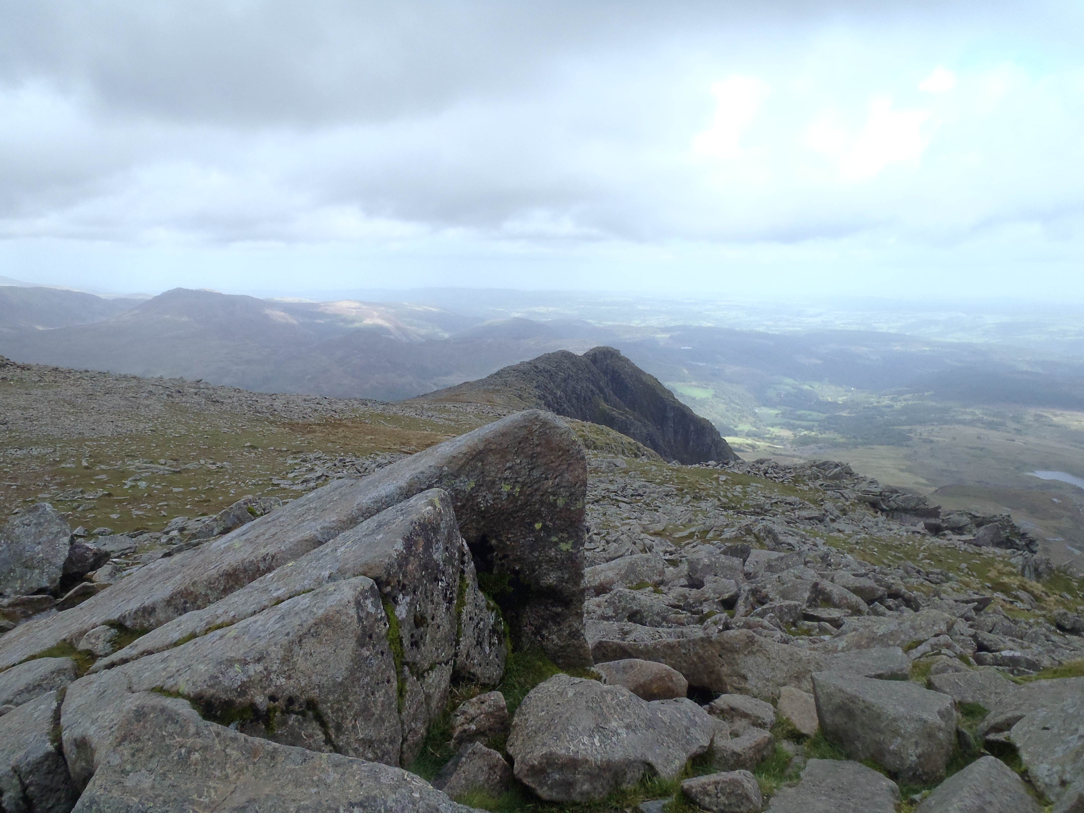 Moel Siabod view from the summit Trig point