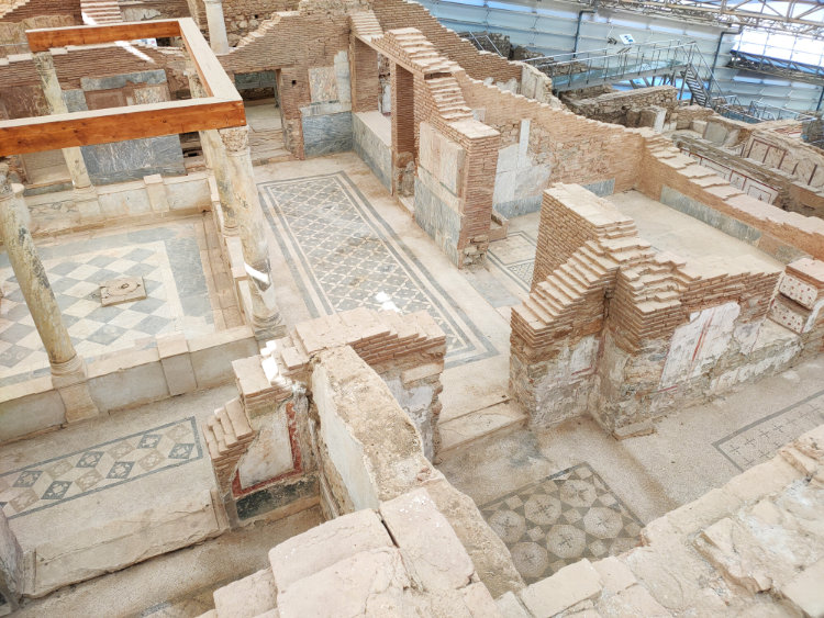 Mosaic floors in the terraced houses at Ephesus