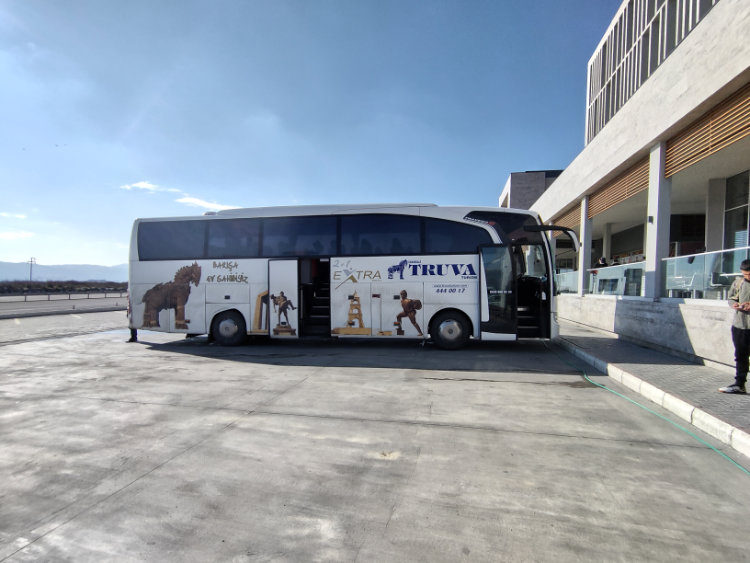 Our bus to Çanakkale