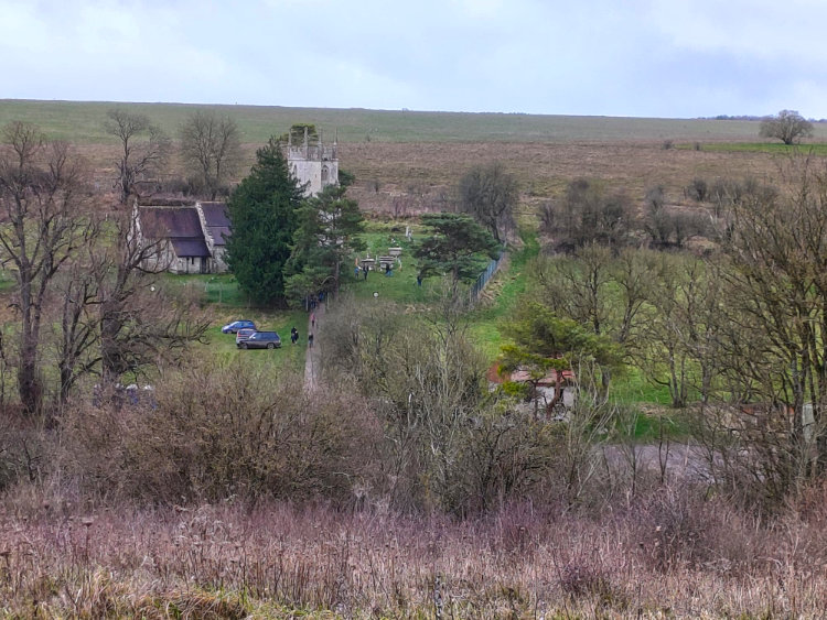 Our first view of Imber Village