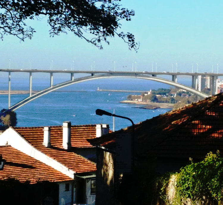 Ponte da Arrábida dominating the skyline