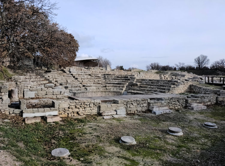 Romans added an Odeon among other things