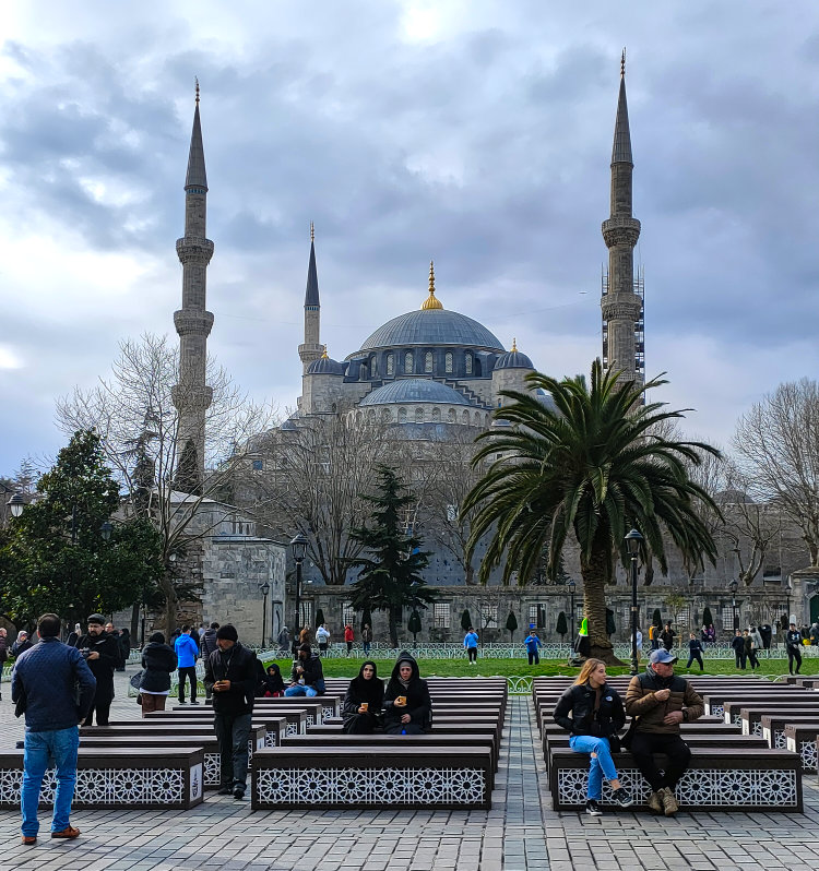The Blue Mosque before the rain