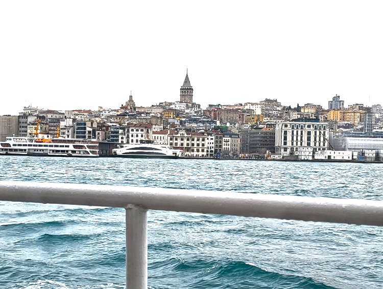 The Galata Tower from the ferry