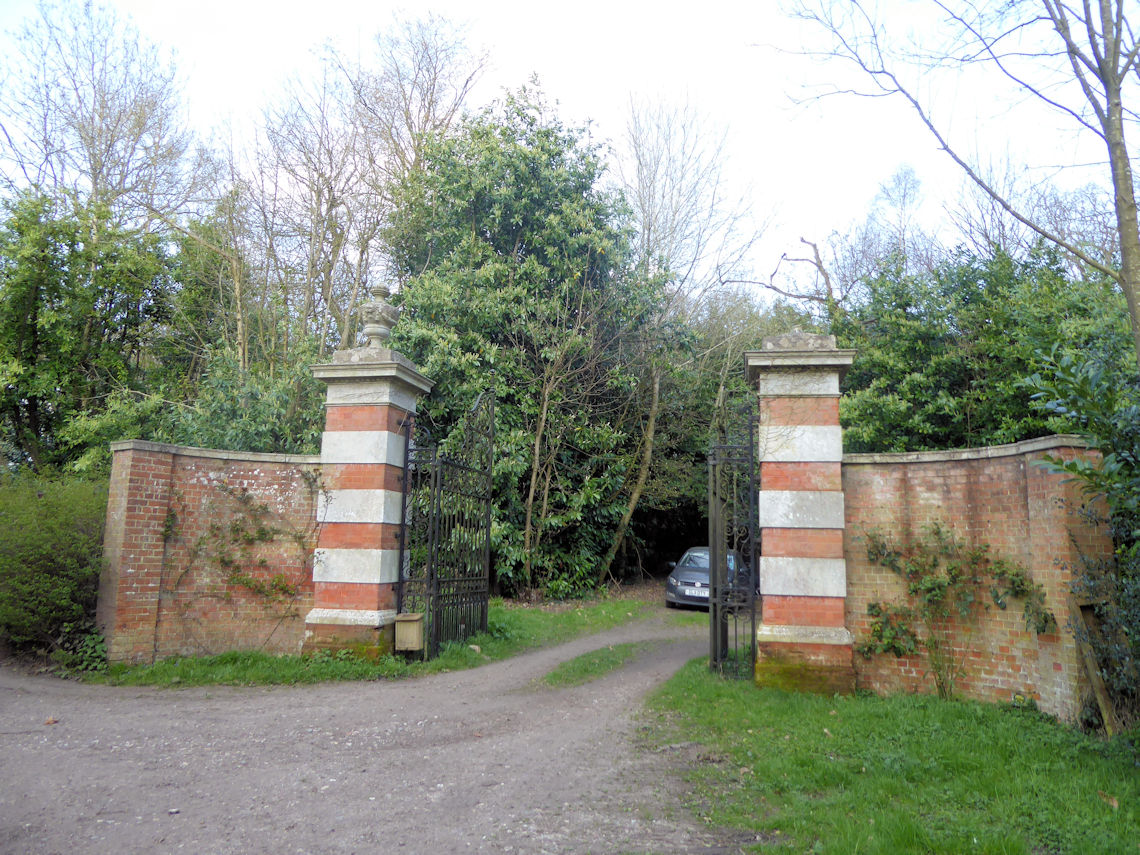 The gates to the Trosley Towers Mansion?