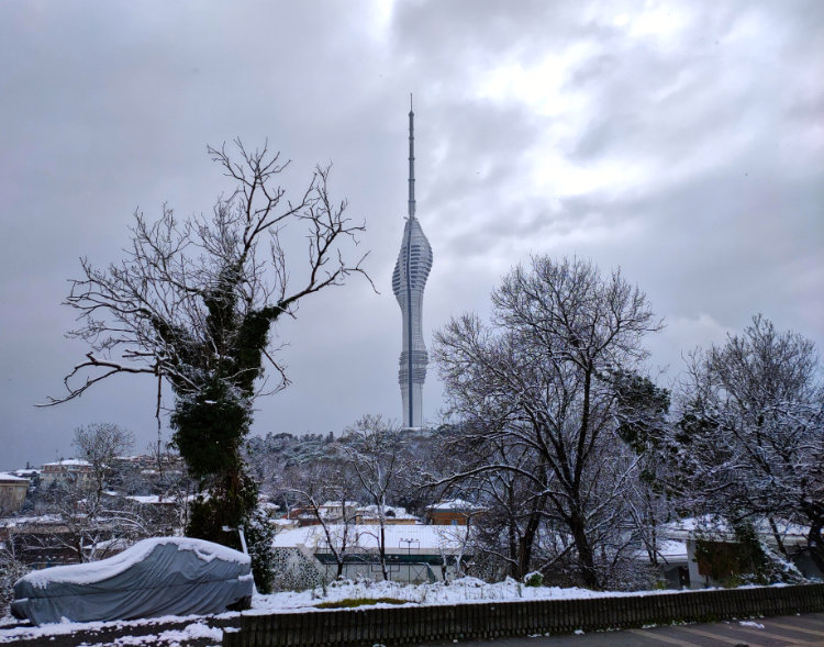 The Küçük Çamlıca TV Radio Tower is 369 metres tall