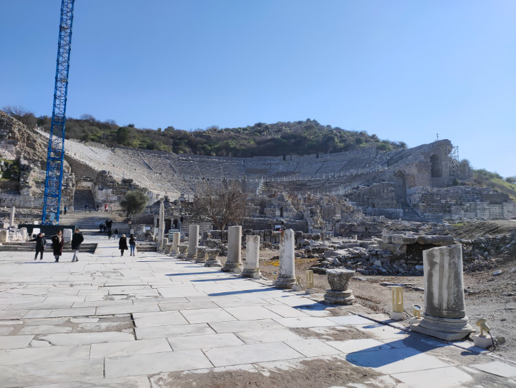 Very large amphitheatre in Ephesus