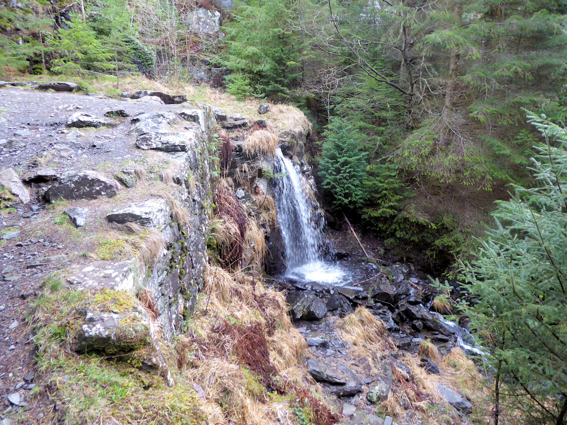 Waterfall near Aberllyn Lead Mine